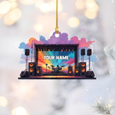 Personalized Stage Ornament 2024 Concert Live Music Show Christmas Ornament Music Festival Christmas Ornament Singing Ornament Concert Christmas Ornament Musician Ornament (Acrylic, Style 8)