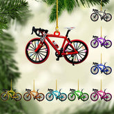 Personalized Mountain Biking Ornament, Custom Name & Year Christmas Tree Ornaments 2024, Xmas Cyclist Gifts, Mountain Bike Biking Rider Xmas Holiday Keepsake, Bicycle Racing Sport Presents (Style 1)