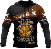Personalized Name Carpenter 3D Shirts That's How We Talk Unisex 3D Shirts All Over Printed Sportwear Hoodie, T Shirt, Zip Up Hoodie, Sweatshirt For Men Women Adult Full Size S-5XL HD1499 Multicolor