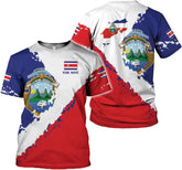 MoonArt Personalized Costa Rica Shirt Costa Rica Tshirt Costa Rica Shirts for Men & Women Costa Rican Pride Shirt Costa Rica