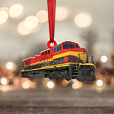 Personalized Train Ornament 2024 Train Christmas Ornaments, Railroader Ornaments Christmas Train Ornament, Train Ornaments for Christmas Tree Gift for Boy Trainman Rail Roader Hanging Decor Xmas (T5)