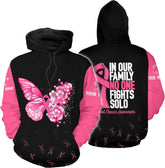Podagree Personalized Breast Cancer Hoodie 3D, Pink Ribbon Awareness Sweatshirt, Survivor Pride Breast Cancer Zip Hoodie
