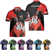 Ligthuy Personalized Bowling Jersey 3D, Bowling Shirts for Team, Bowling Shirt Unisex for Men Women, Bowling Shirts for Men