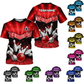 Custom Bowling Shirts, Personalized Name Bowling Shirts Unisex, Bowling Jerseys for Men & Women, Team Bowling Shirt Gift