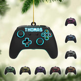 Personalized Video Game Controller Ornament, Custom Gamer Ornament Christmas Ornaments Gaming Controller Gift for Gamer, Gaming Ornaments for Christmas Tree Decorations 2D Gaming Ornaments (G8)