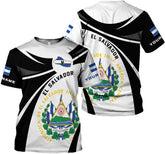 MoonArt Personalized El Salvador Shirt Custom Camiseta de El Salvador Flag Shirt Men Women Salvadorans Pride El Salvadoreña