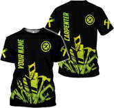 MoonArt Personalized Carpenter Shirt Custom Carpenter Shirts Woodworking Carpentry Woodworker 3D T Shirts Tshirt for Men