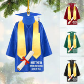 Personalized Graduation Ornaments Class of 2024 Graduation Gown Ornament Gifts Graduation Ornaments Class of 2025 College Graduation Ornaments Class of 2024 Graduate Ornament Tree Hanging Decor (G1)