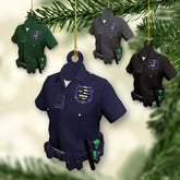 Personalized Christmas Police Ornament with Name, Custom Police Gifts, Police Christmas Birthday Gift for Men Dad, Police Ornaments for Christmas Tree Hanging Decorations Gift Police