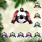 AOVL Personalized Soccer Player Ornament Soccer Christmas Xmas Ornament Soccer Christmas Xmas Ornament Gift for Soccer Players Soccer Lovers Soccer Players for Men Women (Soccer 20)