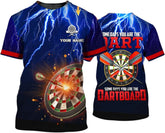 Personalized Name Dart Shirts 3D, Custom Mens Dart Shirts, Dart Shirts for Teams, Funny Dart T-Shirts for Men and Women