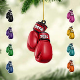 Personalized Boxing Ornament, Boxing Glove Ornament, Boxing Gloves Christmas Ornament 2024, Boxing Ornaments Christmas Tree Boxing Ornament Keepsake Kick Boxing Ornament Gift for Boxing Lovers (BXN2)