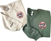 Vybonz Personalized Embroidered Firefighter Sweatshirts, Fireman Department Sweatshirt, Firefighter Wife Fire Girlfriend Gift
