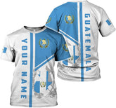 MoonArt Personalized Guatemala Shirt Guatemala Camisas Guatemala Flag Shirts, Guatemalan Pride T-Shirt, Guatemala Tshirt