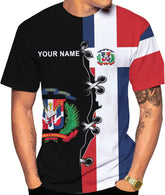 Vybonz Personalized Dominican Republic Shirts 3D, Republica Dominicana Tshirt, Dominican Republic Flag Shirt