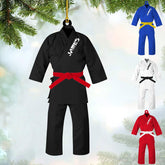 Personalized Karate Ornaments, Custom Karate Christmas Ornament, Karate Christmas Ornaments 2024, Karate Uniform Karate Ornament Girl & Boy, Black Belt Karate Gifts for Karate Instructors Xmas (Kr5)