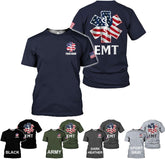 Mostefy Personalized EMT Shirt, EMS Shirt, Customized EMS Shirts,EMT Paramedic Uniform Emergency Medical Technician Shirts