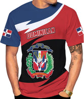 Vybonz Personalized Dominican Republic Shirts 3D, Republica Dominicana Tshirt, Dominican Republic Flag Shirt