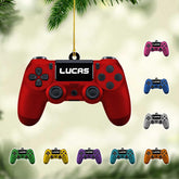 Personalized Video Game Controller Ornament, Custom Gamer Ornament Christmas Ornaments Gaming Controller Gift for Gamer, Gaming Ornaments for Christmas Tree Decorations 2D Gaming Ornaments (G5)