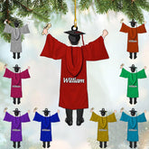 Personalized Graduation Ornaments Class of 2024 Graduation Gown Ornament Gifts Graduation Ornaments Class of 2025 College Graduation Ornaments Class of 2024 Graduate Ornament Tree Hanging Decor (G2)