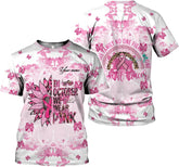 Ligthuy Personalized Name Breast Cancer Shirt - Survivor Shirts, Pink Cancer Tee S-5XL
