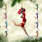 AOVL Personalized Cheerleader Ornaments Cheerleader Cheerleading Lovers Ornaments Cheerleading Ornament Gift for Cheerleader Christmas 2024 Cheer Cheerleader Ornaments Xmas (Cheer 14)