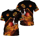 Pretyprints Personalized Bowling Shirt - Custom Bowling Gift for Women & Men