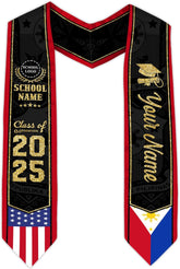 Customize Filipino Graduation Sash, Philippines Graduation Stole, Philippine Graduation Sash 2025