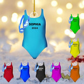 Artparel Personalized Swimming Ornament Gift for Swimming Lovers Ornaments Boy\/Girl Swimmer Christmas Ornament Christmas Tree Decor Swimming Christmas Ornament Lovers Xmas (SMM 11)