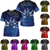 Pretyprints Personalized Bowling Shirt - Custom Bowling Gift for Women & Men