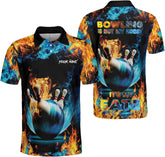 Mostprints Personalized Name Bowling Polo Shirts 3D for Men and Women, Bowling shirt, Bowling Shirts for Men Team Bowling Shirt