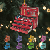 HomeDesign Personalized Mechanic Tools Ornaments, Custom Mechanic Christmas Ornaments, Mechanic Worker Lover, Gift Ornament Christmas Tree Hanging Pine Decorations, Mechanic Gift Auto Toolbox (Mc11)