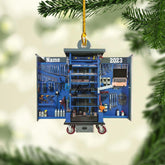 Personalized Mechanic Tools Flat Ornaments, Custom Mica Flat Plastic Mechanic Ornaments for Christmas Tree, Mechanic Worker Lover, Gift Ornament Christmas Tree Hanging Pine Decorations (Mechanic 7)