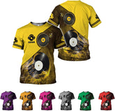 AOVL Personalized DJ Shirts 3D Custom DJ Shirts for Men Women DJ Gifts for Men EDM Music Festival Gifts for Men Music DJ Gift