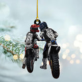 Artparel Custom Dirt Bike Acrylic Ornament, Dirt Bike Christmas Ornament 2024, Dirt Bike Player Ornament, Dirt Bike Tree Decor, Dirt Bike 2024, Gifts for Dirt Bike Lovers, Players (DB21)