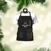 Paniprints Personalized Barber Ornaments for Christmas Tree 2024, Hair Dresser Christmas Ornaments, Hair Stylist Ornaments, Hair Salon Christmas Tree Ornaments Xmas Decor (Style 12)