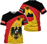 Artparel Personalized Germany Shirt 3D Germany Shirts German Flag Shirt Gift Deutschland Shirt Germany Eagle T-Shirt S-5XL