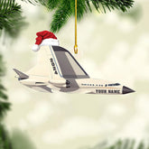 Mostefy Personalized Airplane Ornament 2024, Airplane Ornaments for Christmas Tree, Plane Christmas Ornament, Helicopter Ornament Christmas Pine Hanging Decoration for Xmas (Plane 6)
