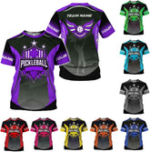 Mostefy Personalized Name Team's Name Pickleball Shirt 3D, Pickleball Shirts, Funny Pickleball Shirts for Team, Men Women