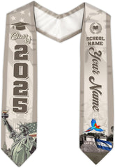 Pretyprints Honduran Graduation Sash, Custom Honduran American Flag Graduation Sash 2025, Honduras Graduation Stole