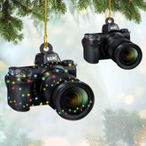 Personalized Camera Ornament Custom Camera Ornaments for Christmas Tree Film Camera Christmas Ornament, Gift Photography Ornament, Photographer Ornament Camera Lover Gifts Movie Camera Decor (CM2)