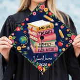 Pretyprints Personalized Teacher Graduation Cap Topper Teacher Gift Class Of 2025 Graduation Cap Decoration Topper