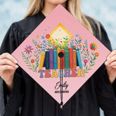 Pretyprints Personalized Teacher Graduation Cap Topper Teacher Gift Class Of 2025 Graduation Cap Decoration Topper