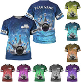 Podagree Personalized Name Bowling Shirts for Men and Women 3D, Bowling Shirts for Team Bowling, Bowling Shirts Gift