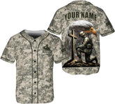 Custom US Army Baseball Jersey Veteran Jerseys for Men USA Flag Amry Baseball Jersey Camo America Shirts Jersey Army Military