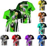 Ligthuy Personalized Name Billiard Shirts 3D, Billiards Shirt 8 Ball Billiard Shirt Custom Men's Pool Men Women1