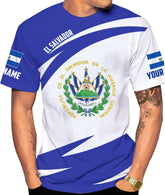 Personalized El Salvador Shirt Custom Camiseta de El Salvador Flag Shirt Men, Women Salvadorans Pride El Salvadoreña Tshirt