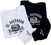 Mostprints Personalized Name Embroidered El Salvador Sweatshirts, Shirts, Hoodies Unisex for Men, Women Full Size