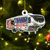Artparel Personalized Camping Ornaments, Camping Christmas Ornaments, Camper Christmas Ornaments, Camping Ornaments for Christmas Tree, Camper Tree Ornament, Camper Gingerbread (Camping 3)