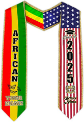 African American Graduation Sash, Graduation Stole Customize, African Graduation Sash, Graduation Stole Class of 2025